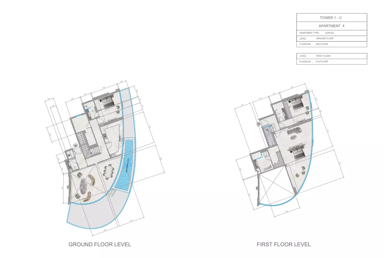 Orchid Towers Phase 1 - Type 1-Tower C Floor Plan
