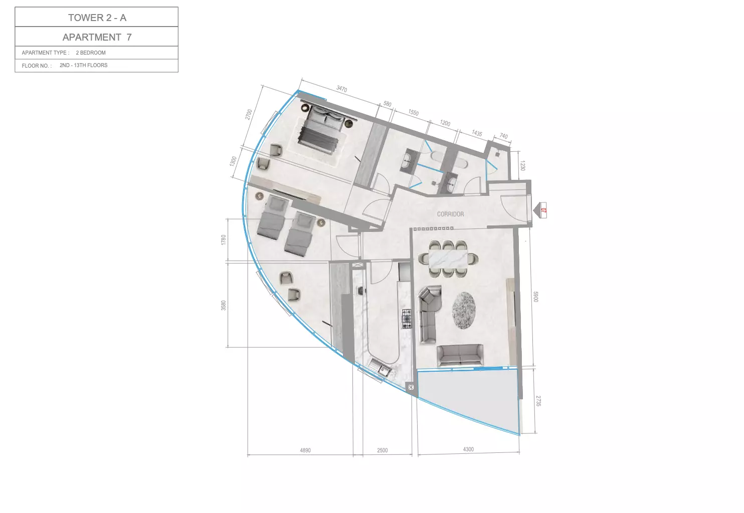 صورة مخطط ارضية الوحدة