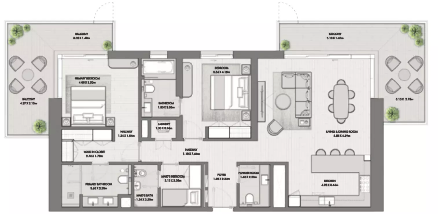 Riwa Type B3, 2 beds