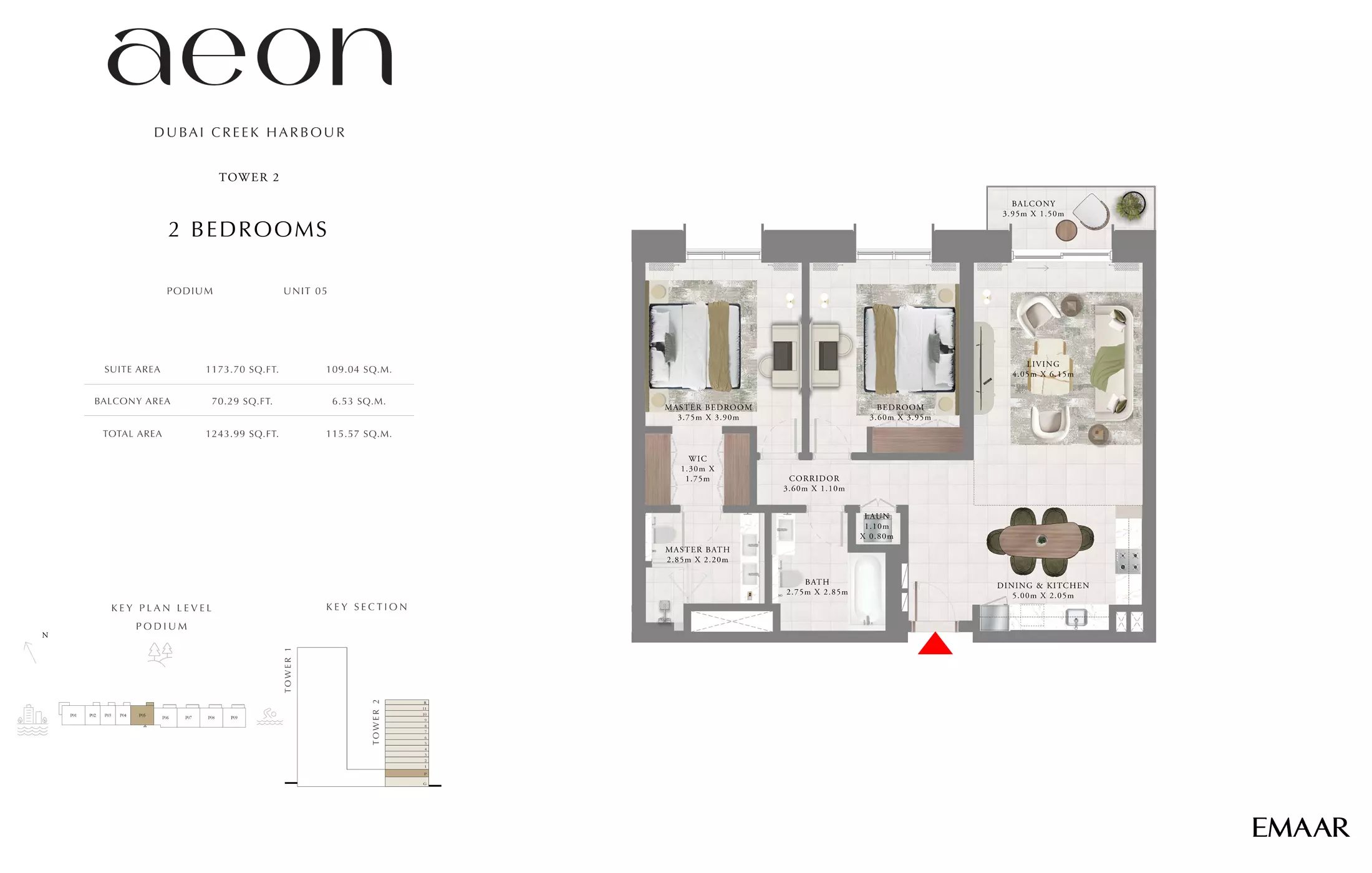 Aeon T2 _ Type B, 2 beds