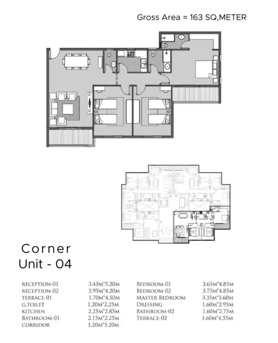صورة مخطط ارضية الوحدة