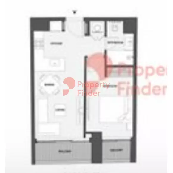 15 Northside Tower B Unit 606, Sixth Floor, 1 bed