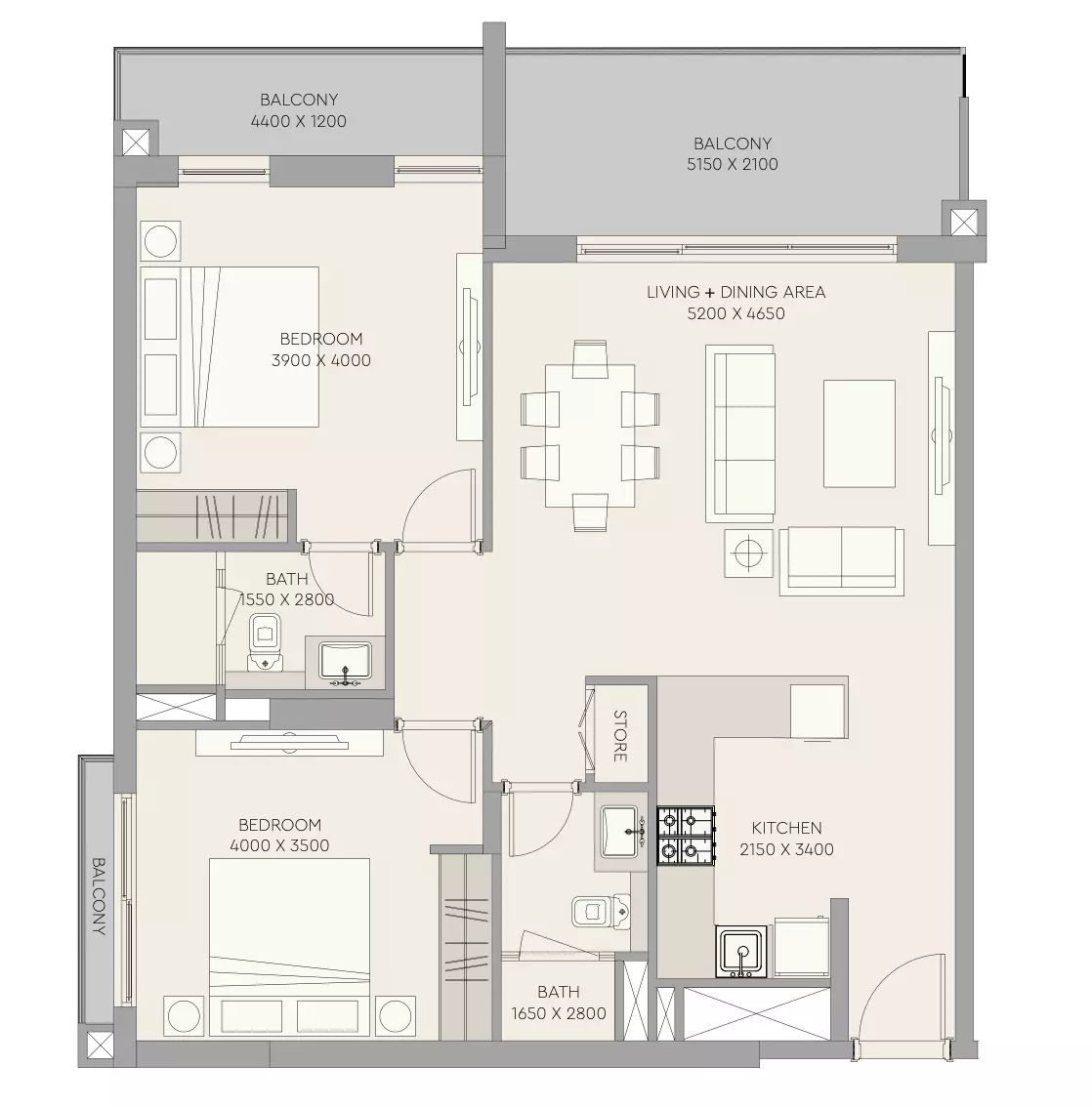 Unit floor plan image