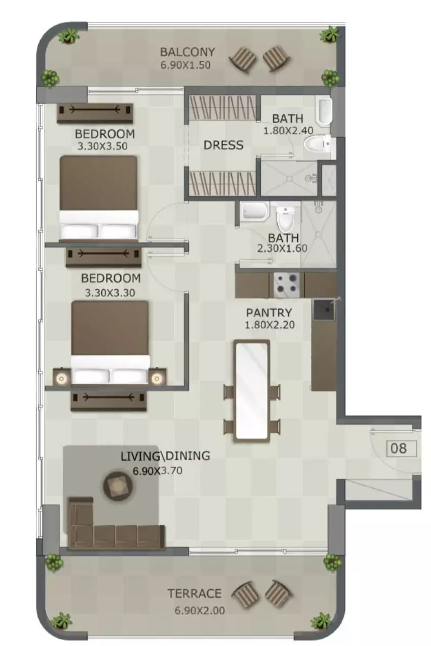 Unit floor plan image
