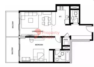 Binghatti Galaxy Tower B Type 12, 1 bed