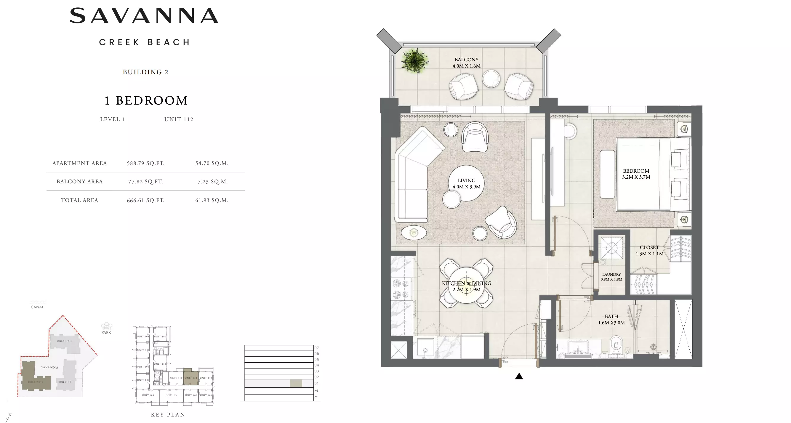 Savanna Level 1 - Unit 112, 1 bed
