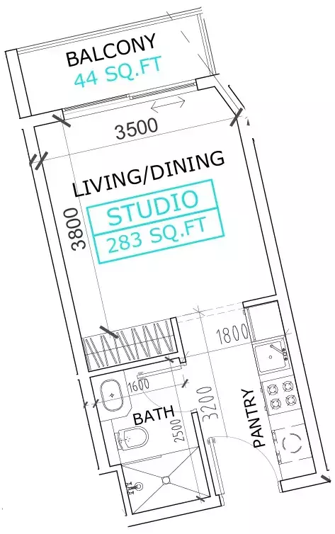 Unit floor plan image