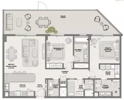 Elara Type 2E, 2 beds