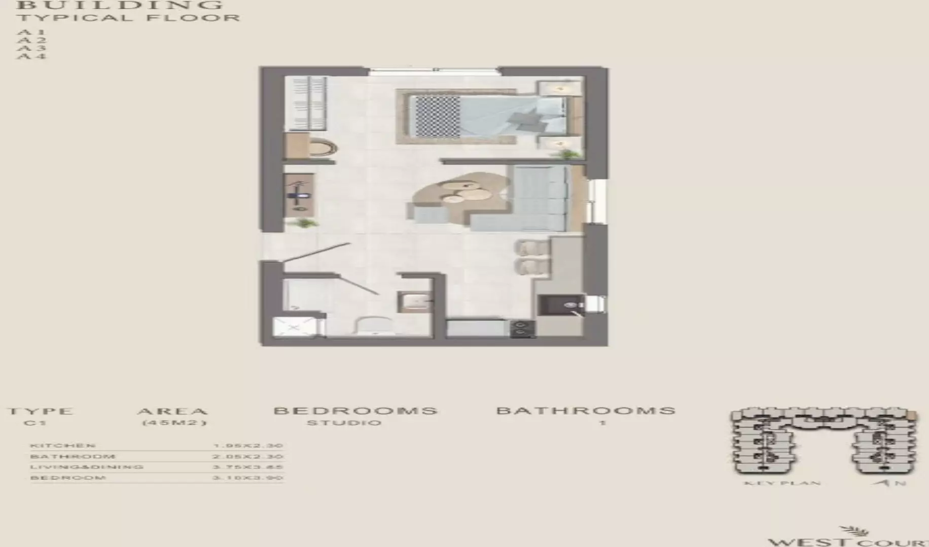 صورة مخطط ارضية الوحدة