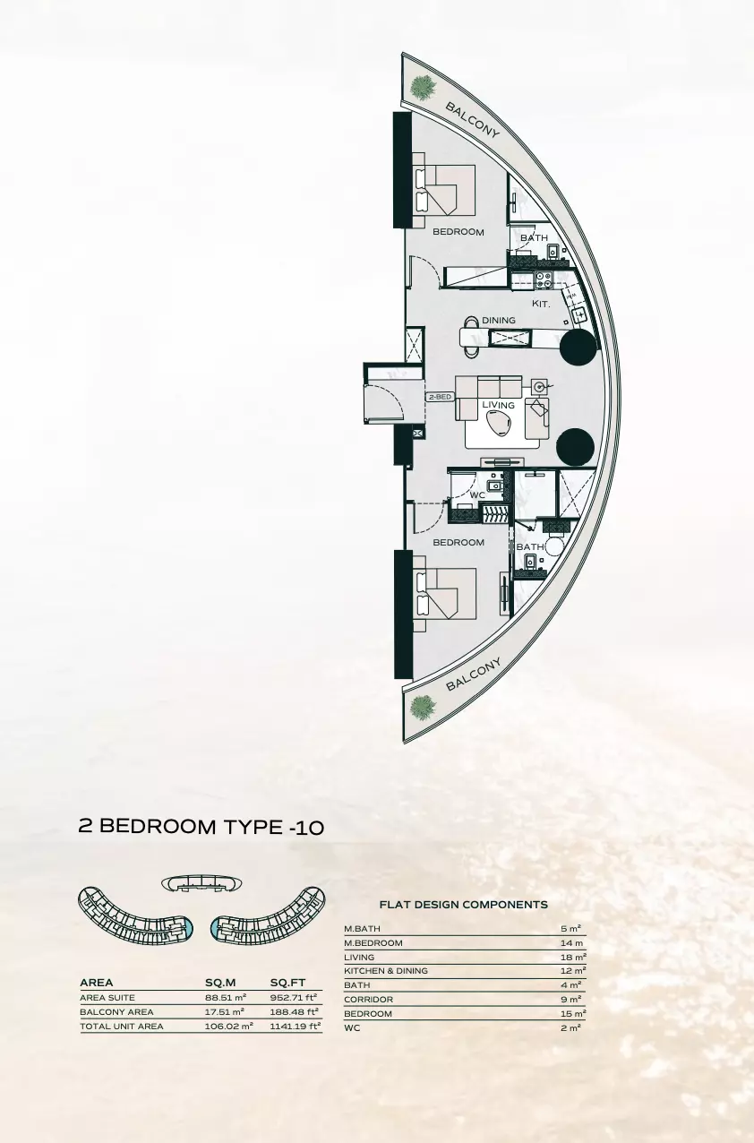 Unit floor plan image
