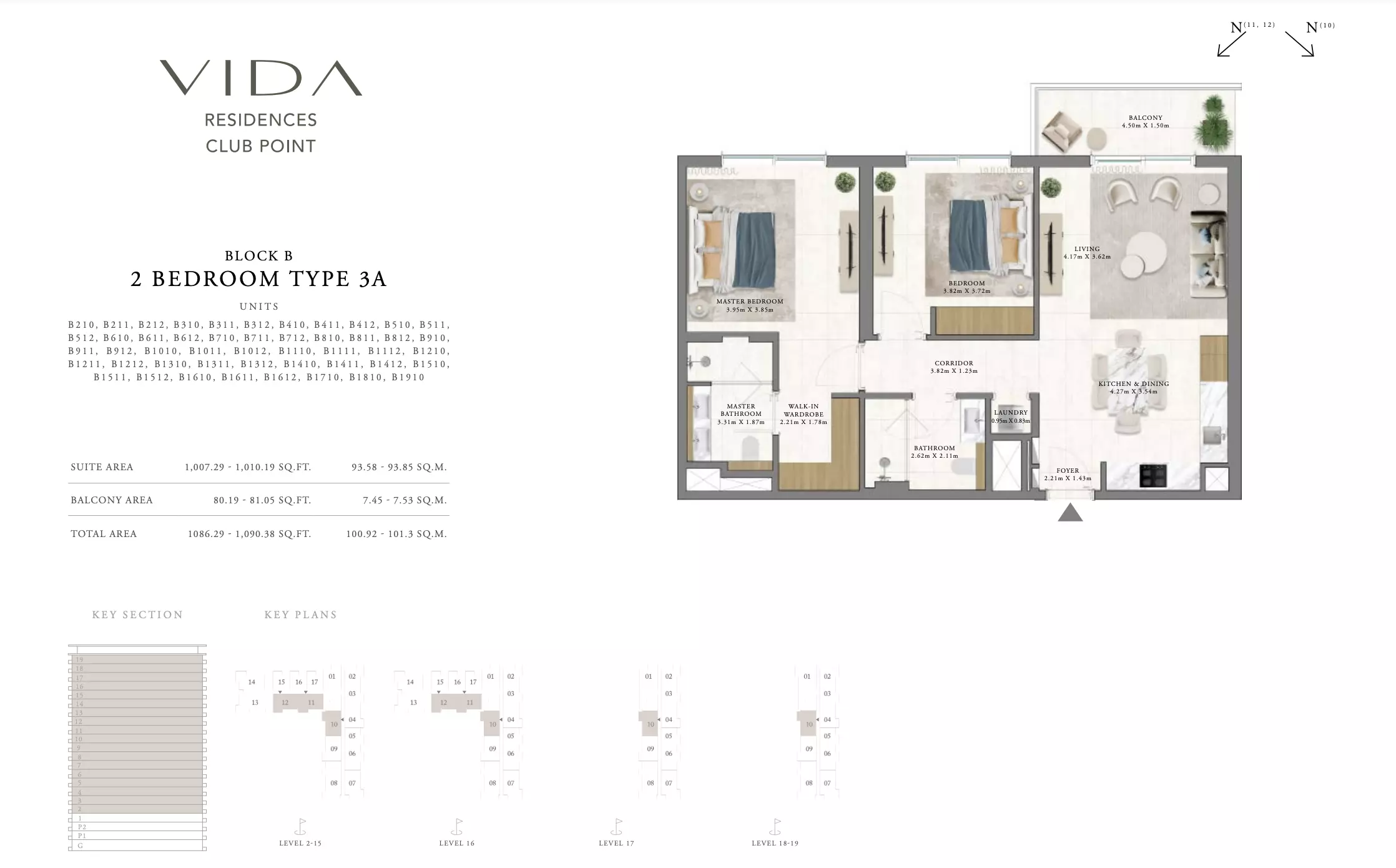 Vida Residences Club Point Type 3 A - Block B, 2 beds