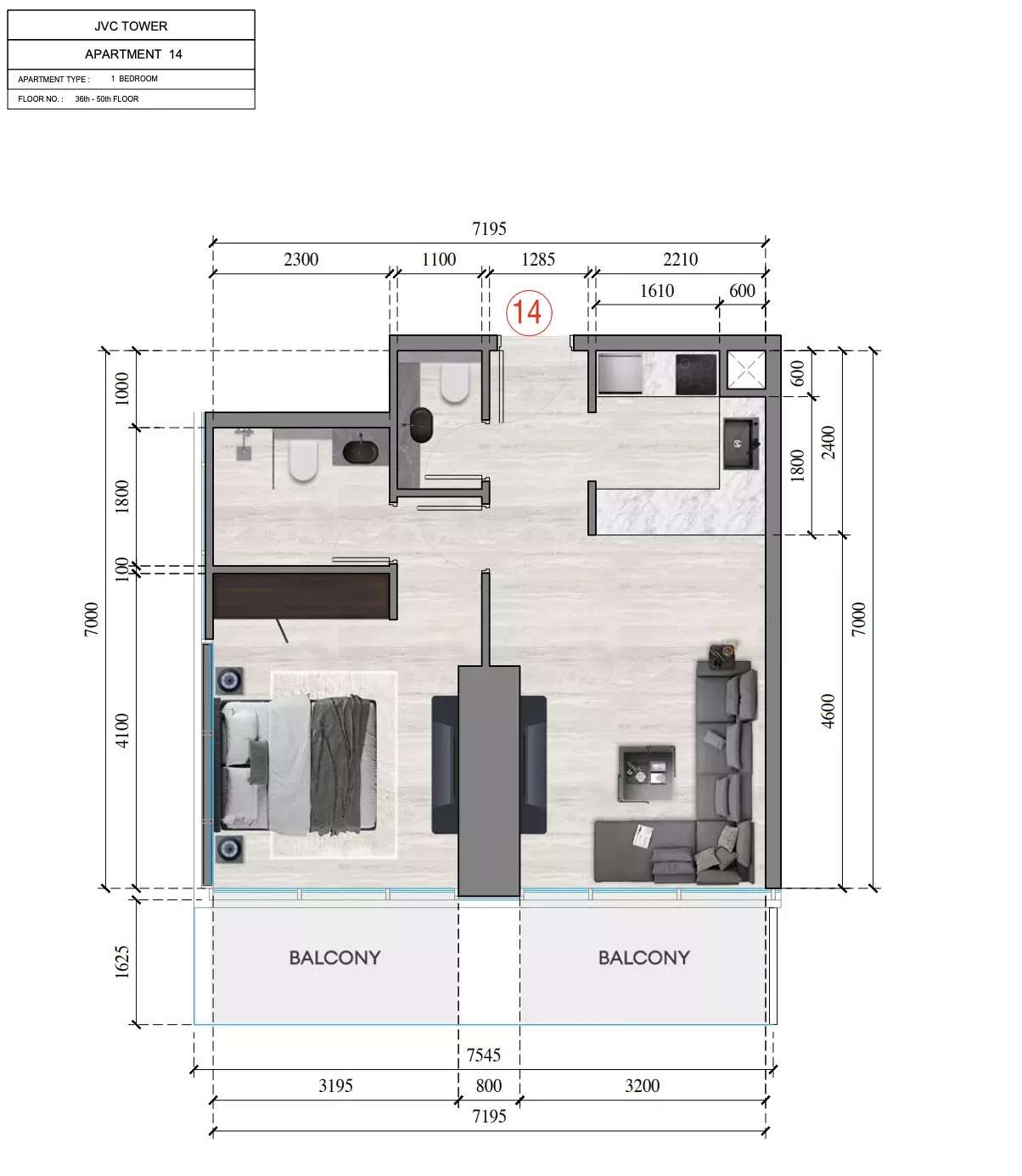 Unit floor plan image