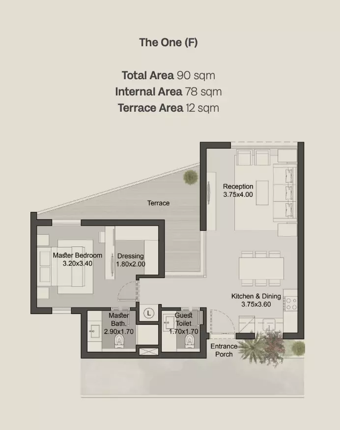 صورة مخطط ارضية الوحدة