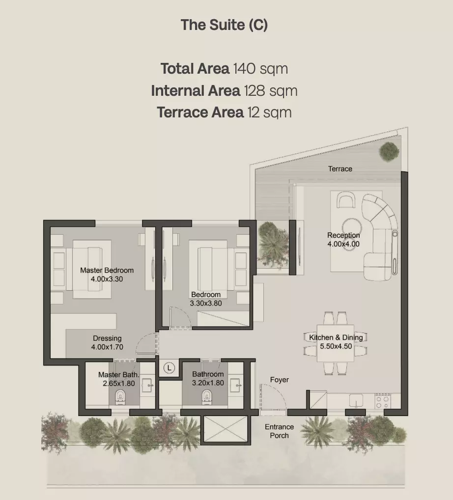 صورة مخطط ارضية الوحدة