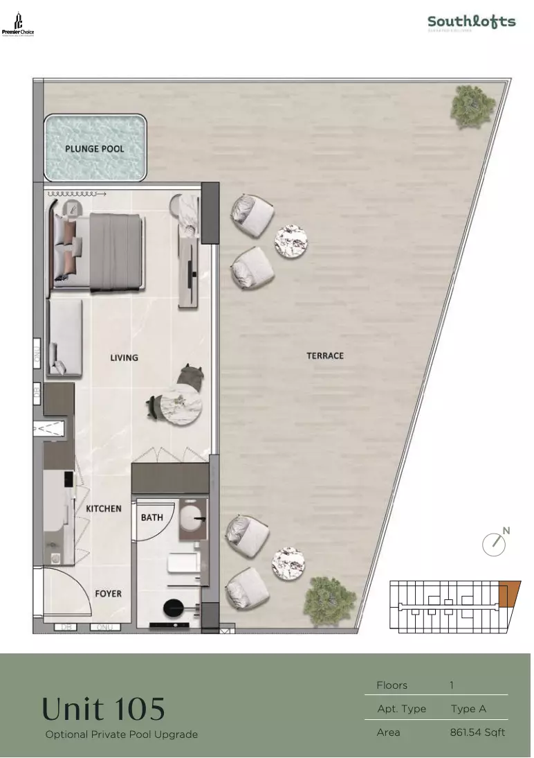 Unit floor plan image