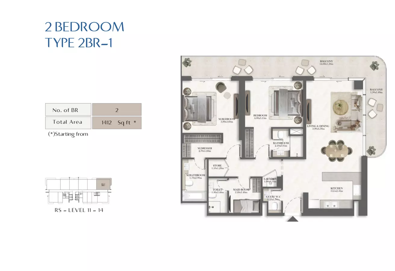 Unit floor plan image