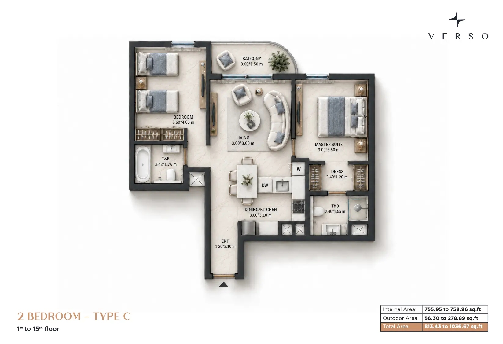 Verso - Type C Floor Plan