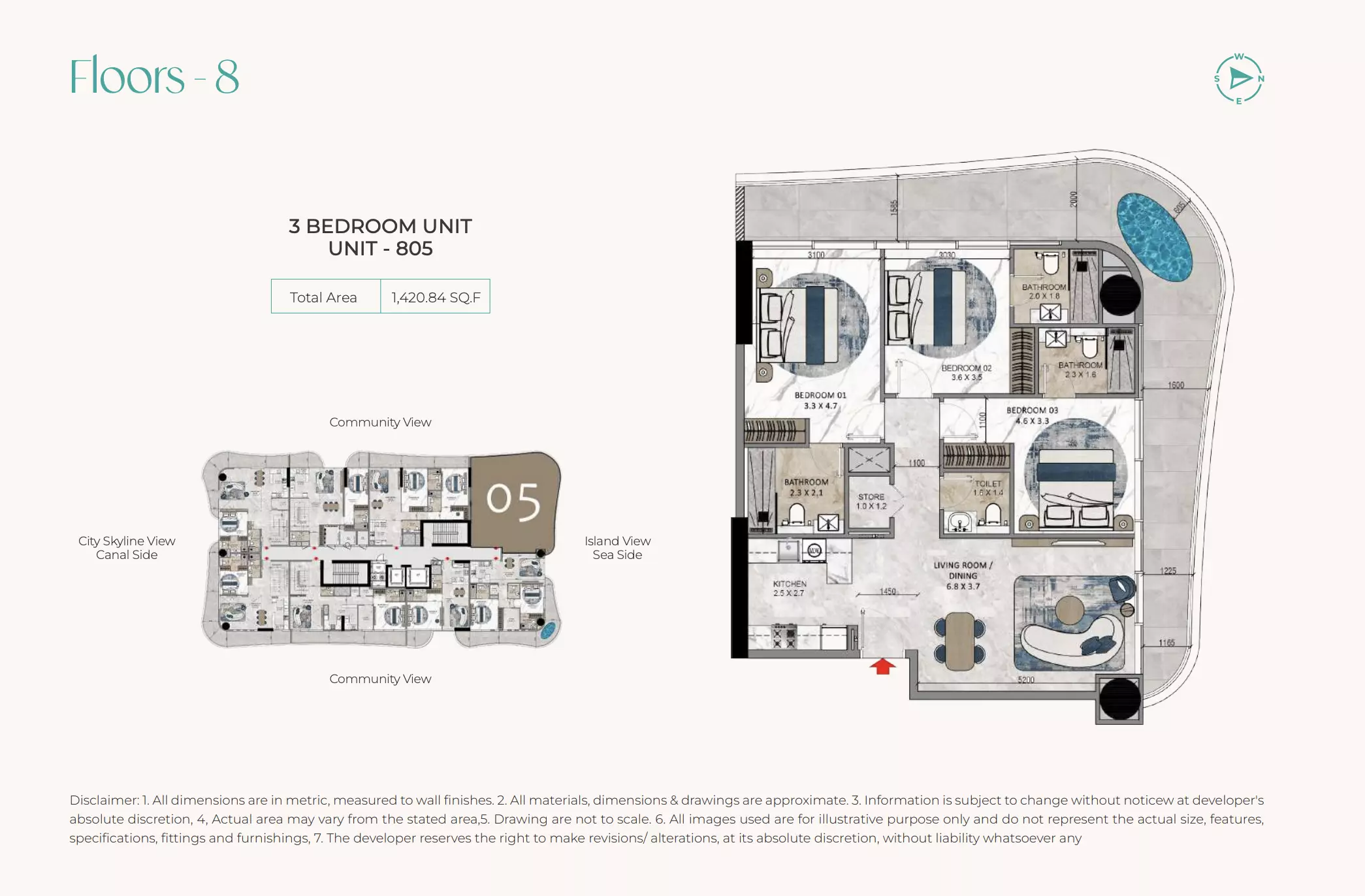 صورة مخطط ارضية الوحدة