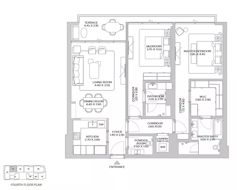 Unit floor plan image