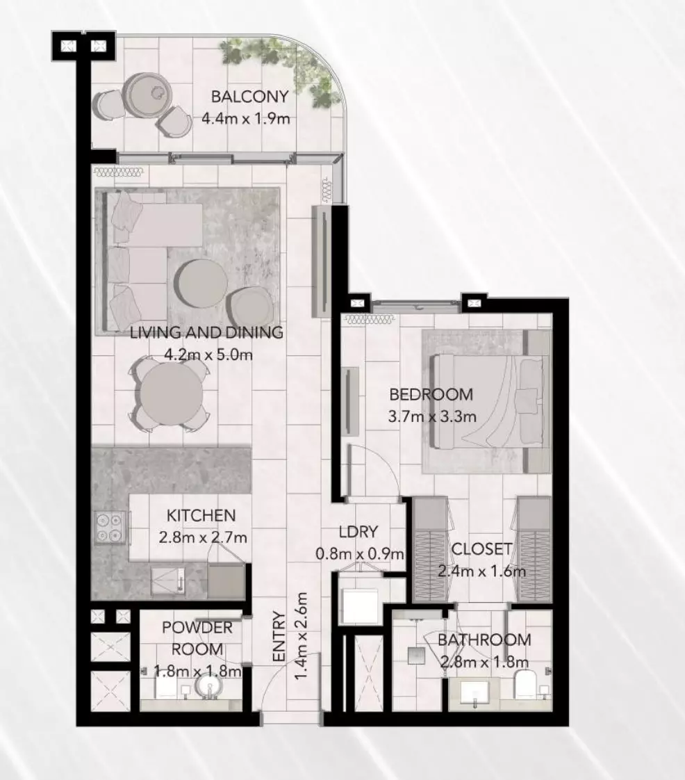 صورة مخطط ارضية الوحدة