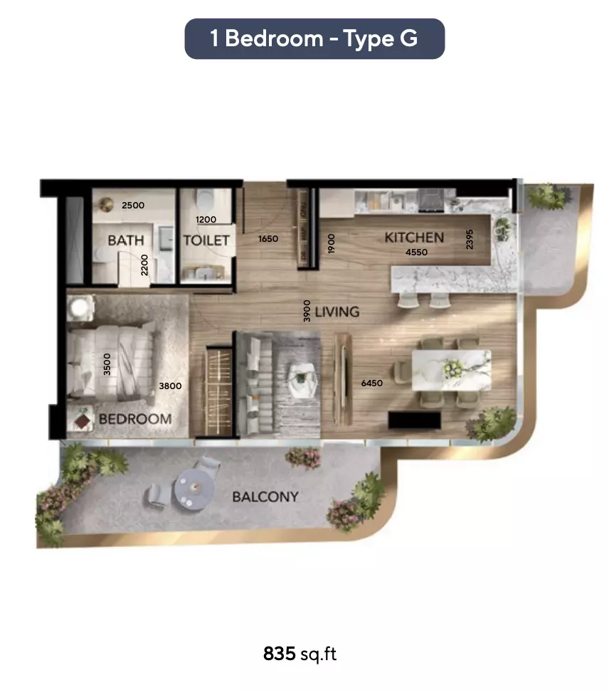 صورة مخطط ارضية الوحدة