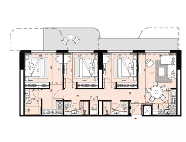 صورة مخطط ارضية الوحدة