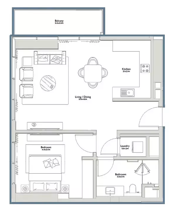 Unit floor plan image