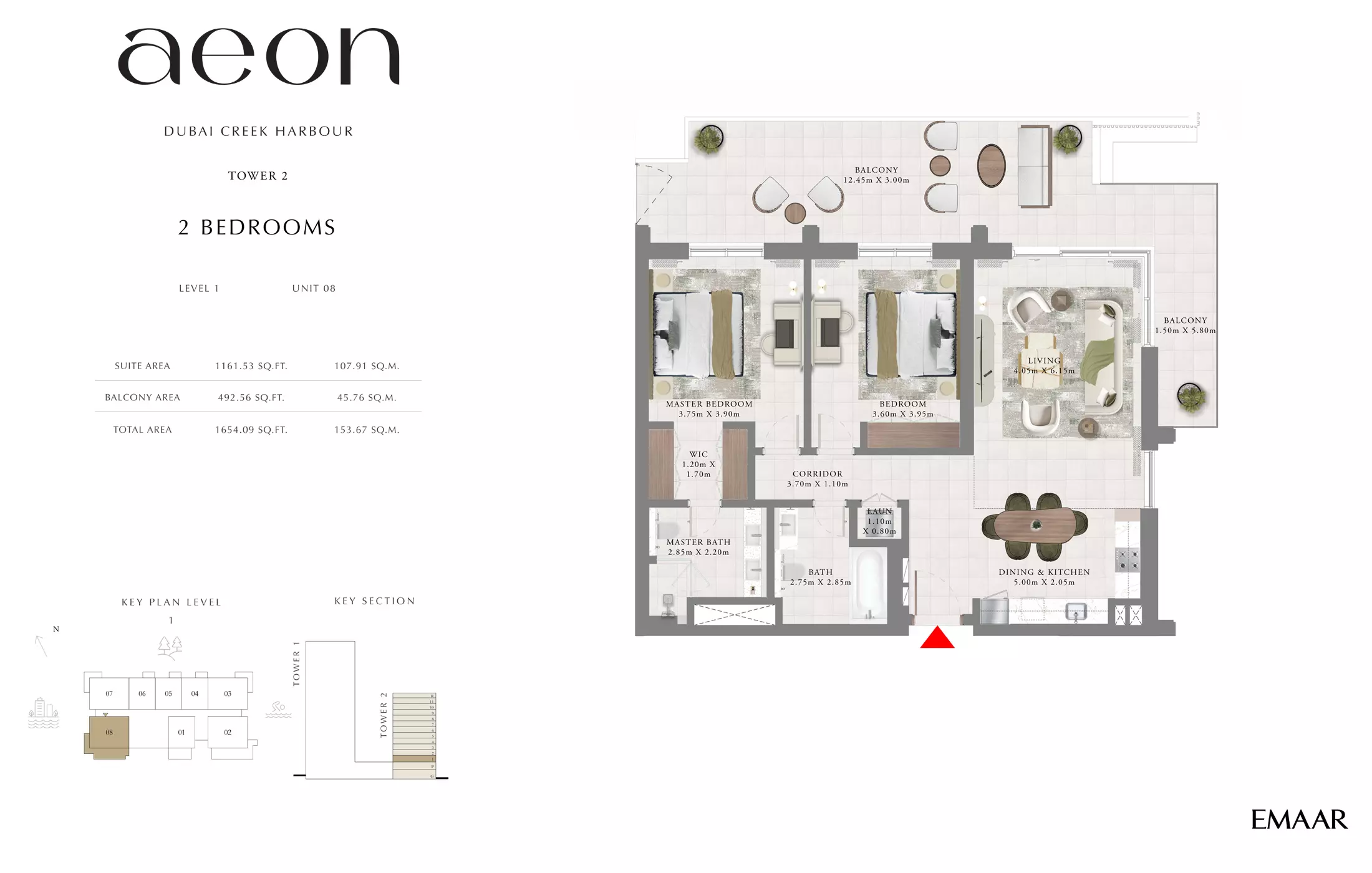 Aeon T2 _ Type F, 2 beds