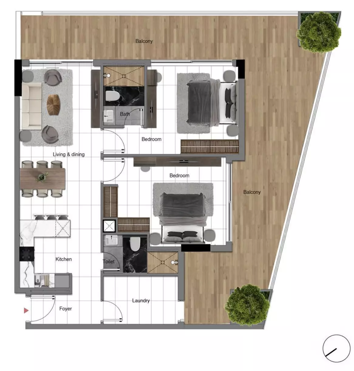 Unit floor plan image