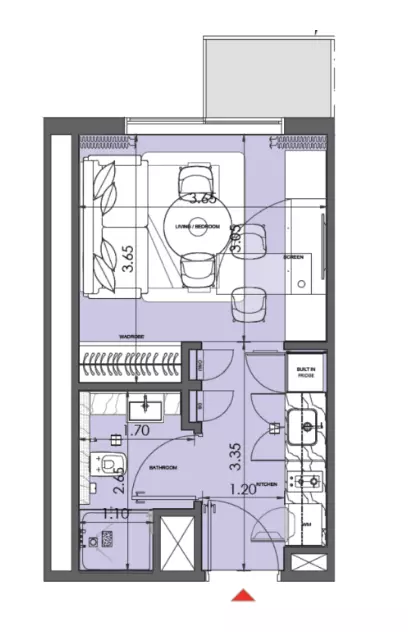 صورة مخطط ارضية الوحدة