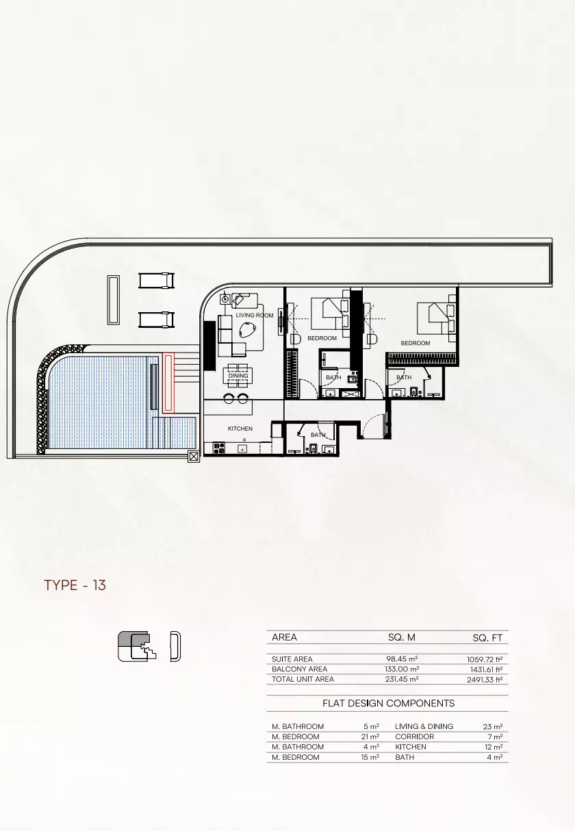 Unit floor plan image