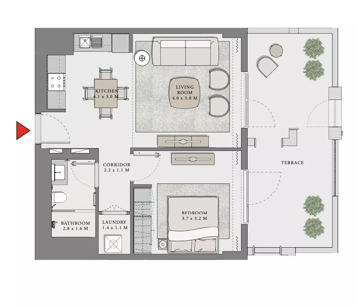 Creek Beach Lotus Unit 103, Level 01 Building 1, 1 bed