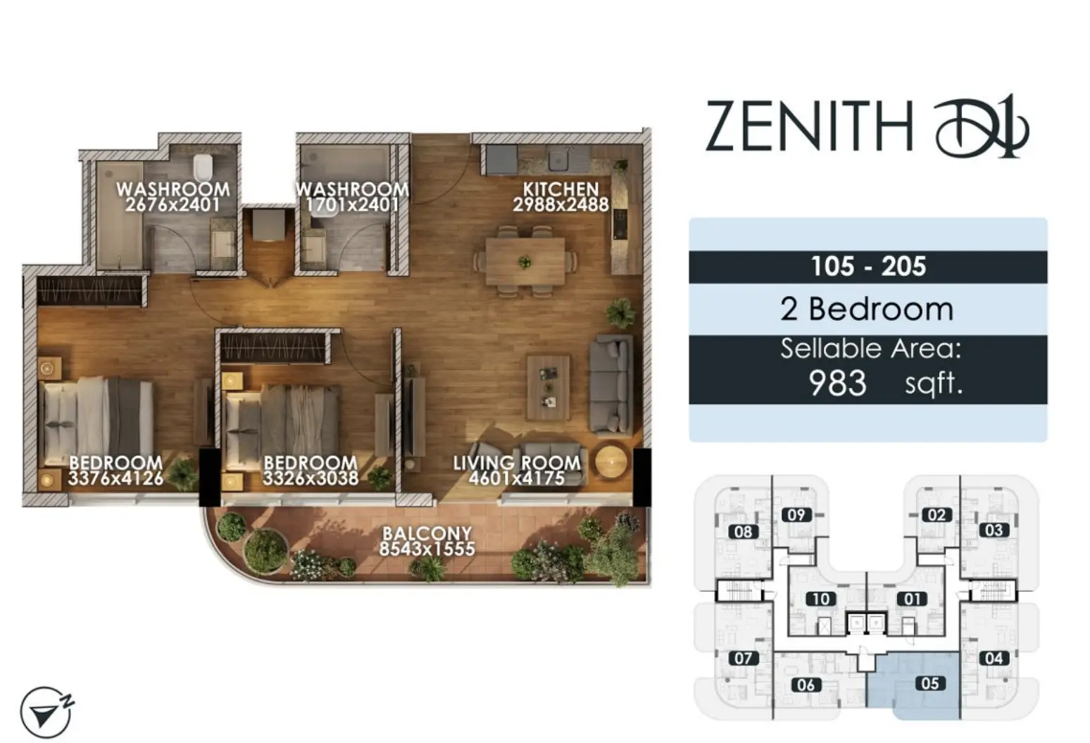 Unit floor plan image