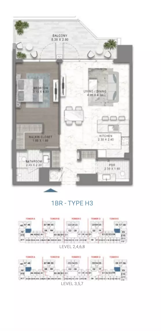 Unit floor plan image