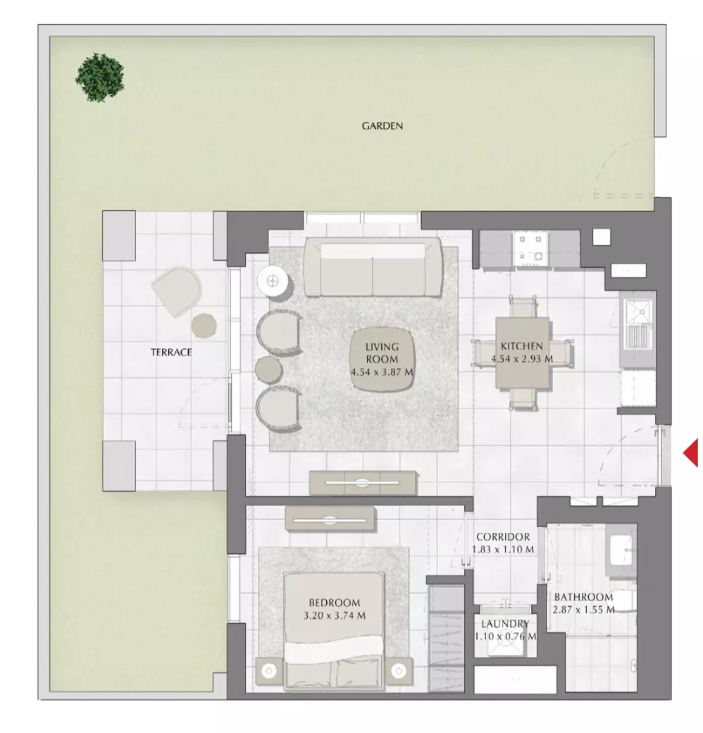 Summer B3-Type D, 1 bed
