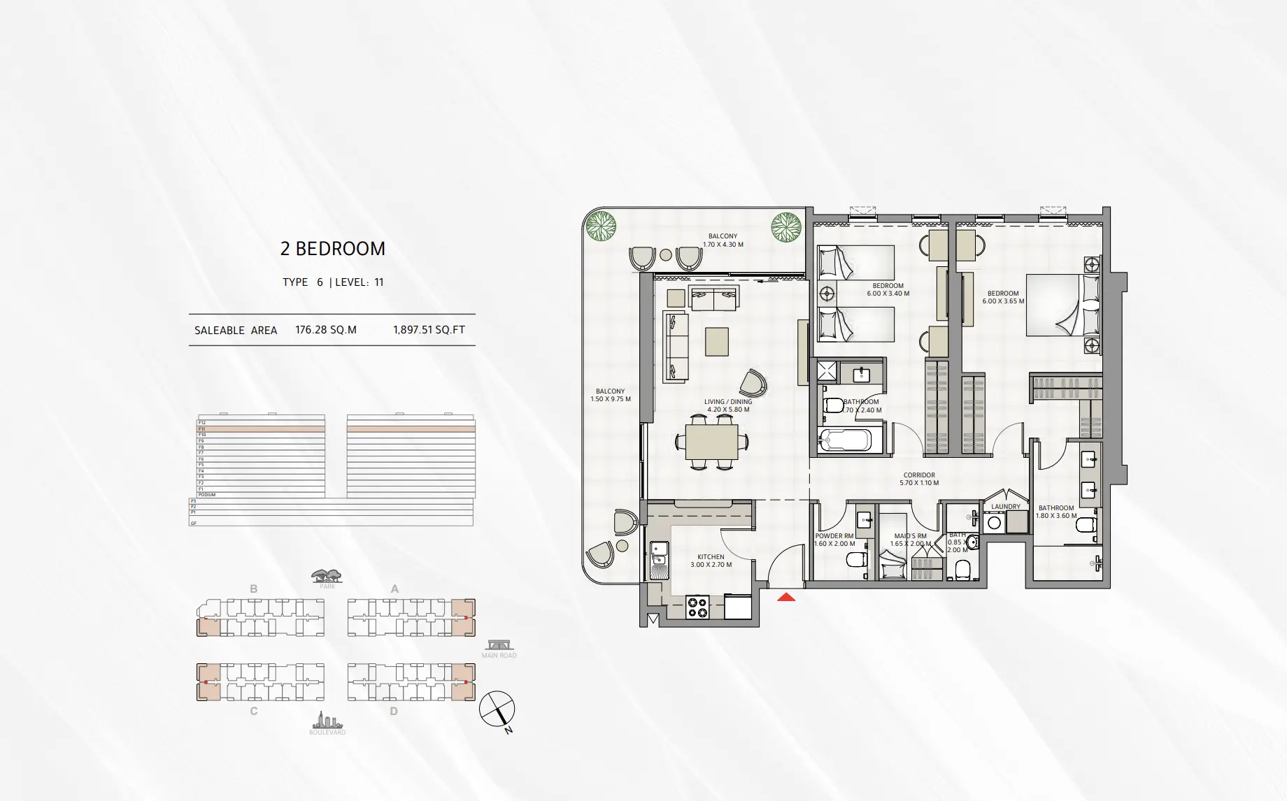 Unit floor plan image