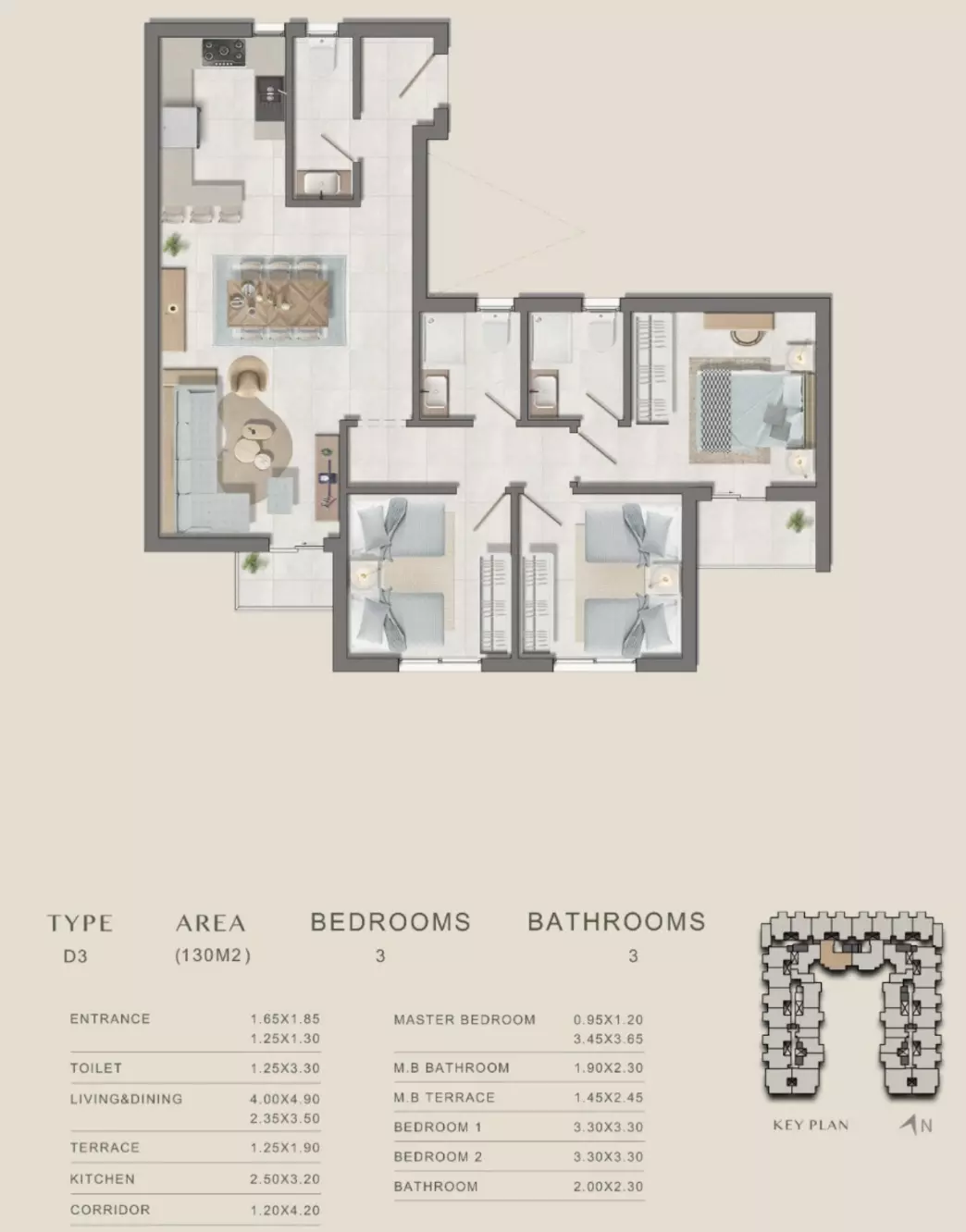 صورة مخطط ارضية الوحدة