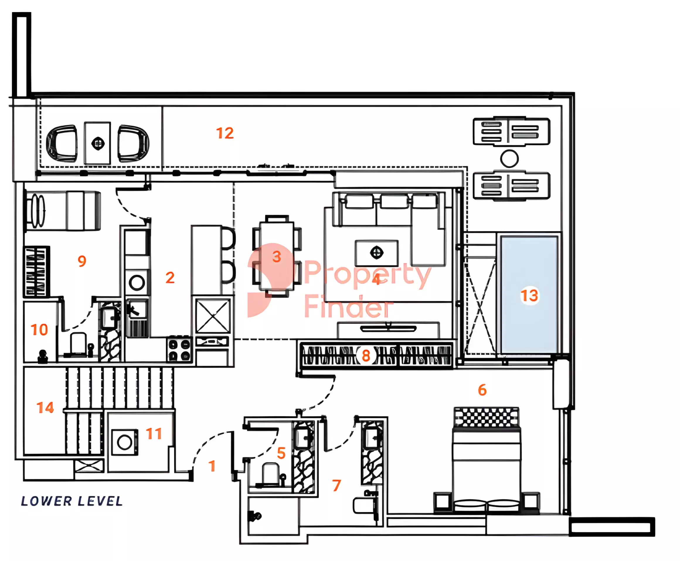 صورة مخطط ارضية الوحدة
