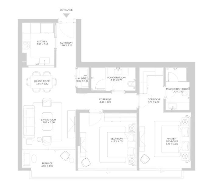 Rixos Phase 2 By Nakheel B3-Type A, 2 beds