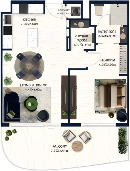 صورة مخطط ارضية الوحدة