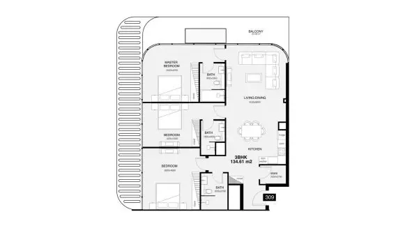 Unit floor plan image