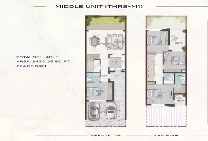 Damac Riverside - Sage — 4BR floor plan
