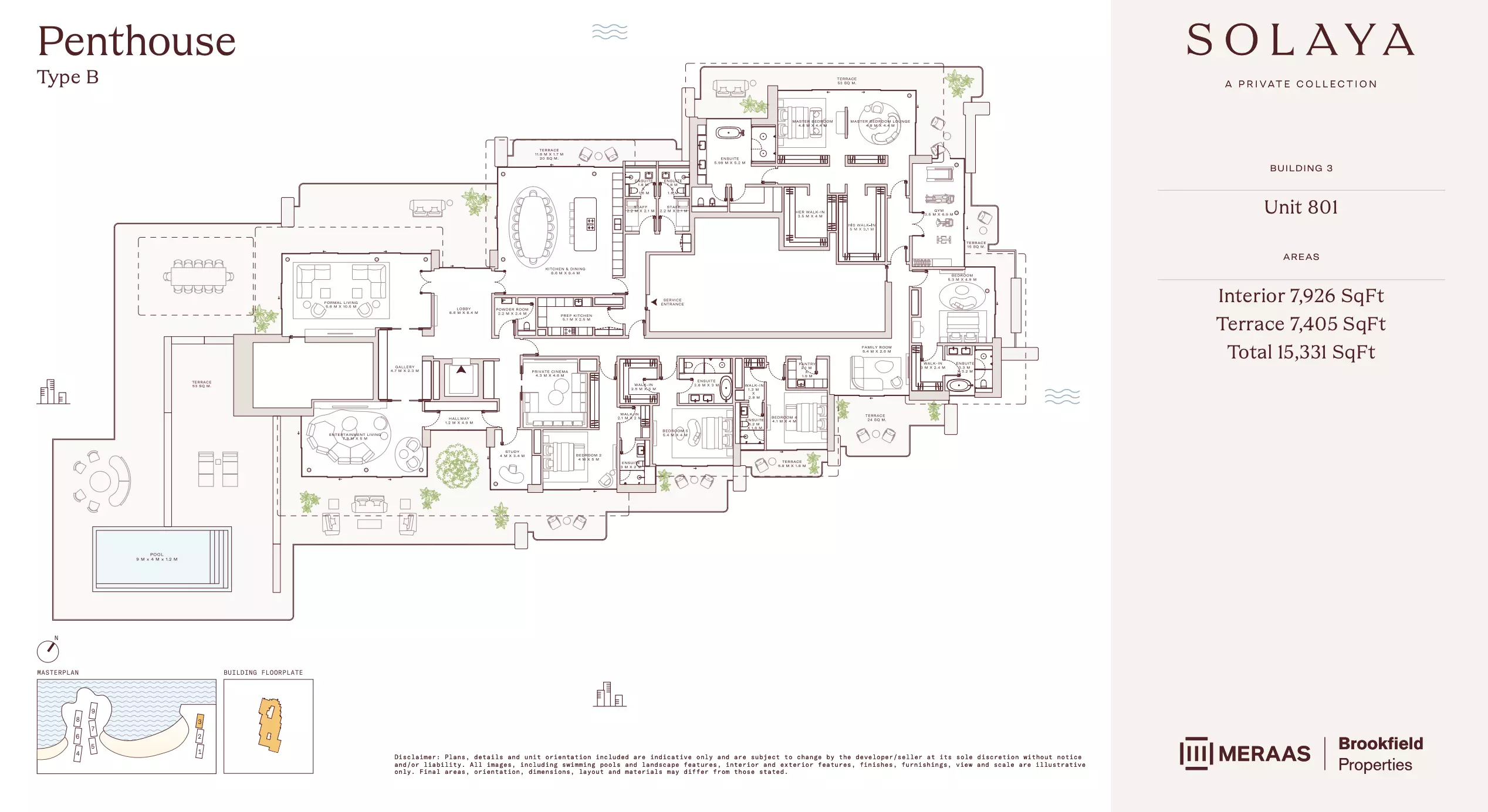 Solaya 1,2 and 3 Type B PT- T3, 5 beds