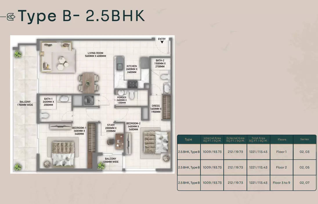 Unit floor plan image