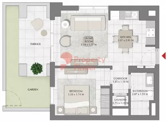 Creek Beach Surf Building 2, Level 1, 1 bed