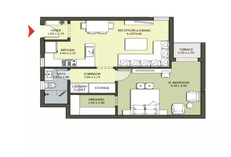 صورة مخطط ارضية الوحدة