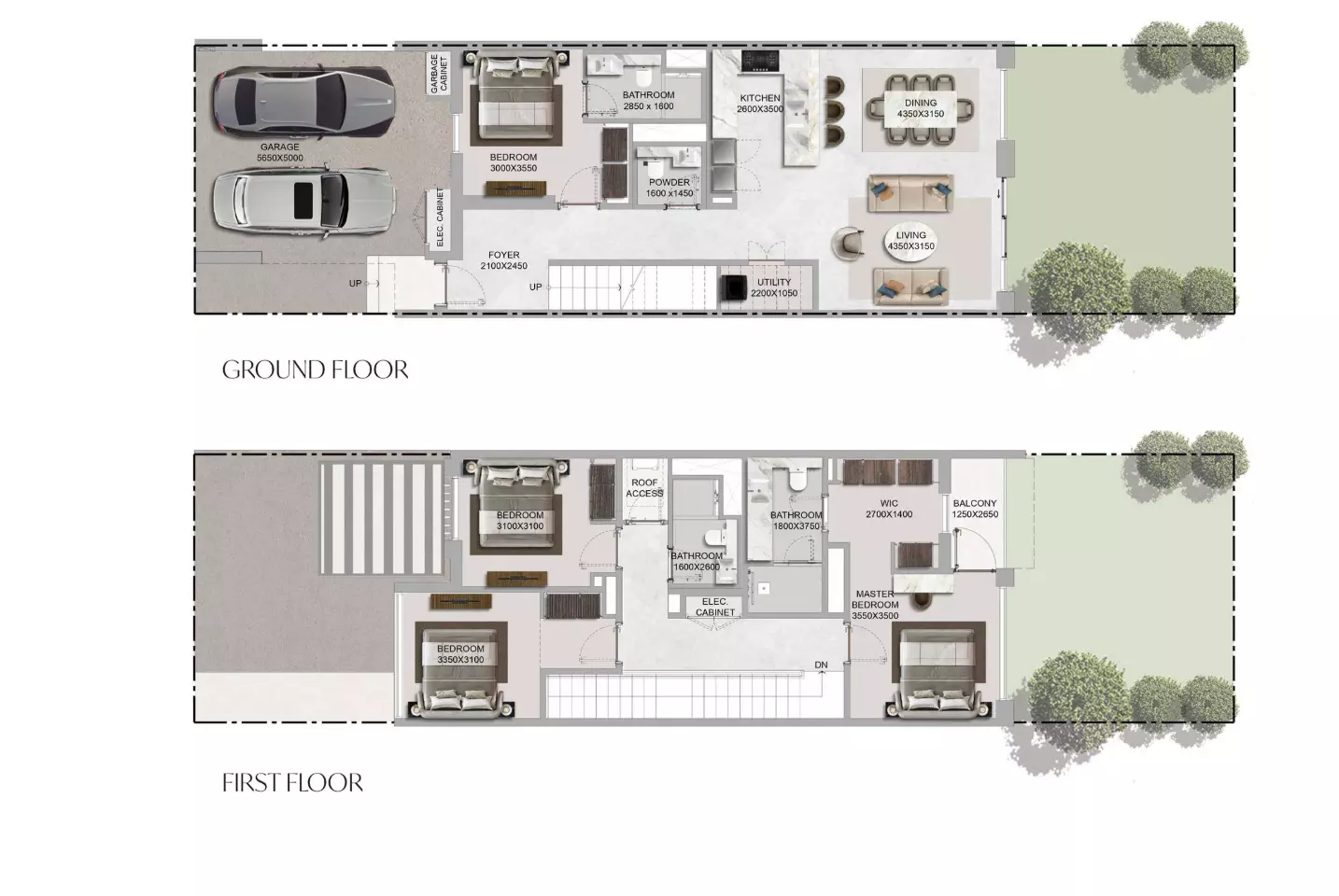صورة مخطط ارضية الوحدة