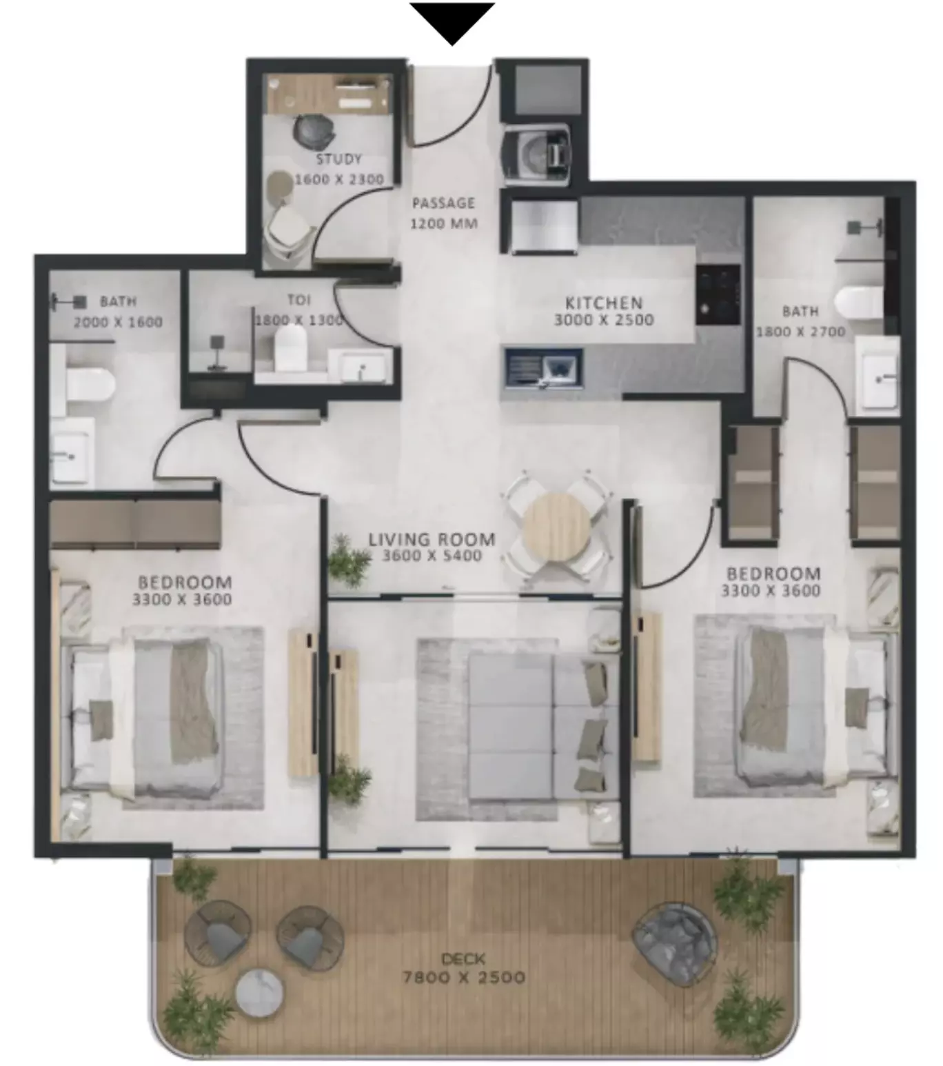 صورة مخطط ارضية الوحدة