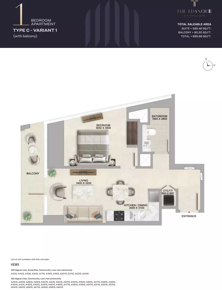 Unit floor plan image