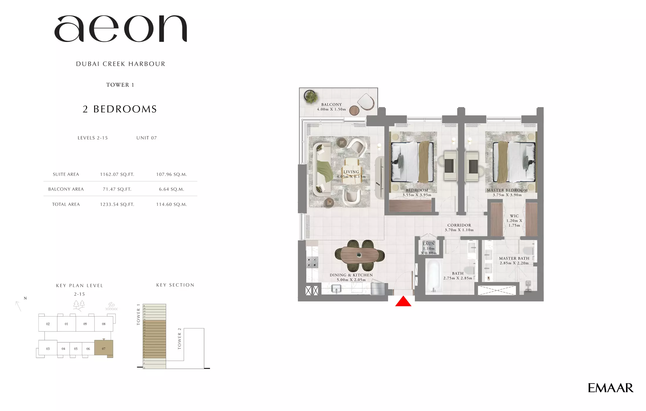 Aeon T2 _ Type G, 2 beds